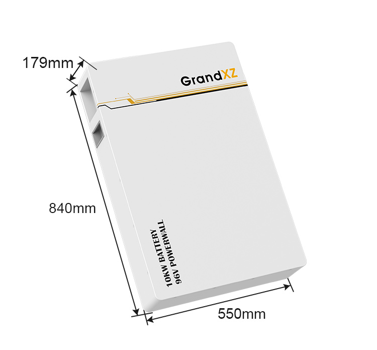 GrandXZ雄展能源96V100ah壁挂储能电池尺寸图