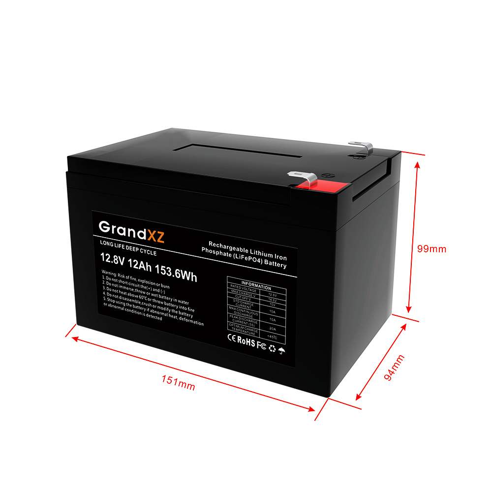 GrandXZ雄展能源12V12AH锂电池