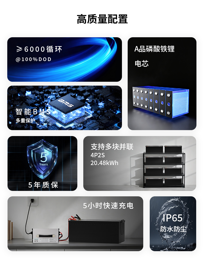 GrandXZ雄展能源24V-100AH磷酸铁锂电池