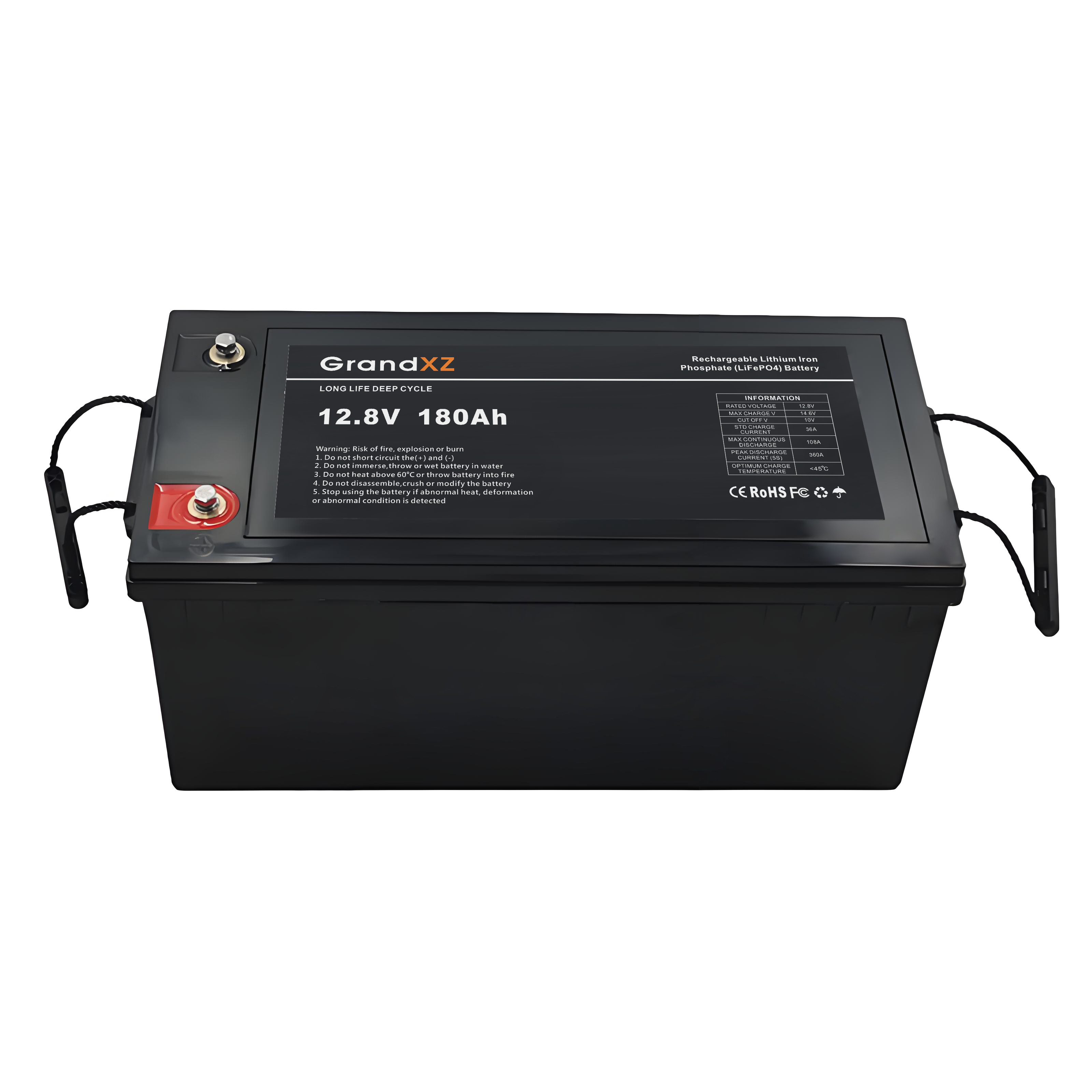 GrandXZ雄展能源12V180AH铅改锂储能电池