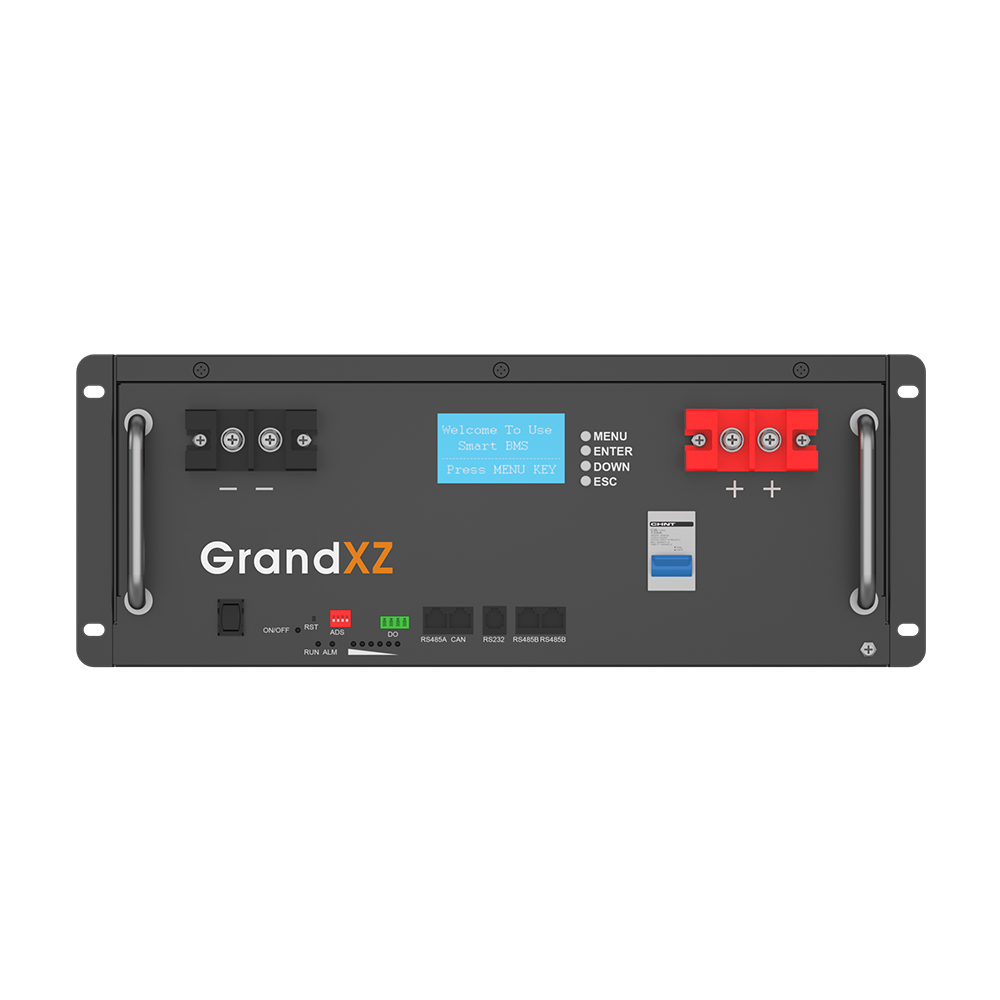GrandXZ雄展能源机柜电池51.2V100Ah 太阳能储能电池4U机柜电池